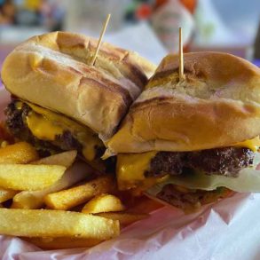 burger at Little A'Le'Inn in Rachel nevada