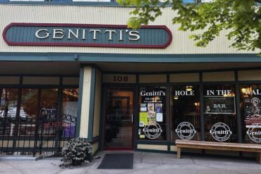 outside genitti's hole in the wall in Northville mi