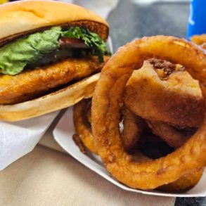 pork sandwich at pork chop john's in Butte montana