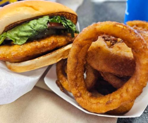 pork sandwich at pork chop john's in Butte montana