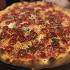 pepperoni pizza at good pie in Las vegas nevada