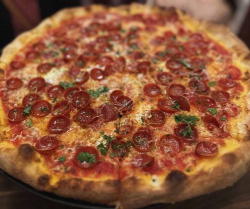 pepperoni pizza at good pie in Las vegas nevada