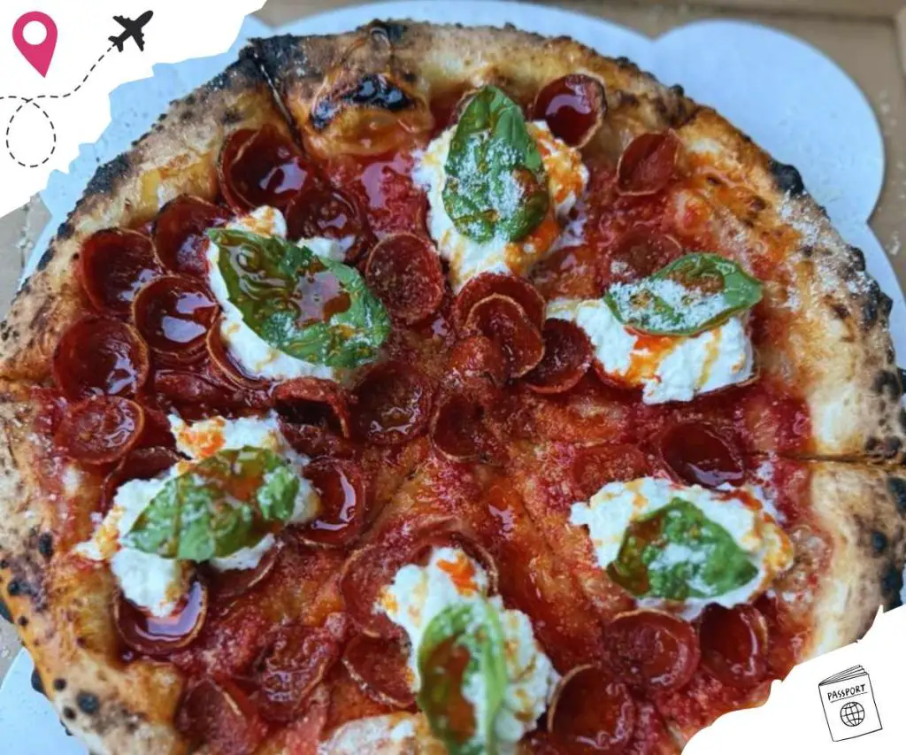 pizza at nuovo wood fired pizza in california