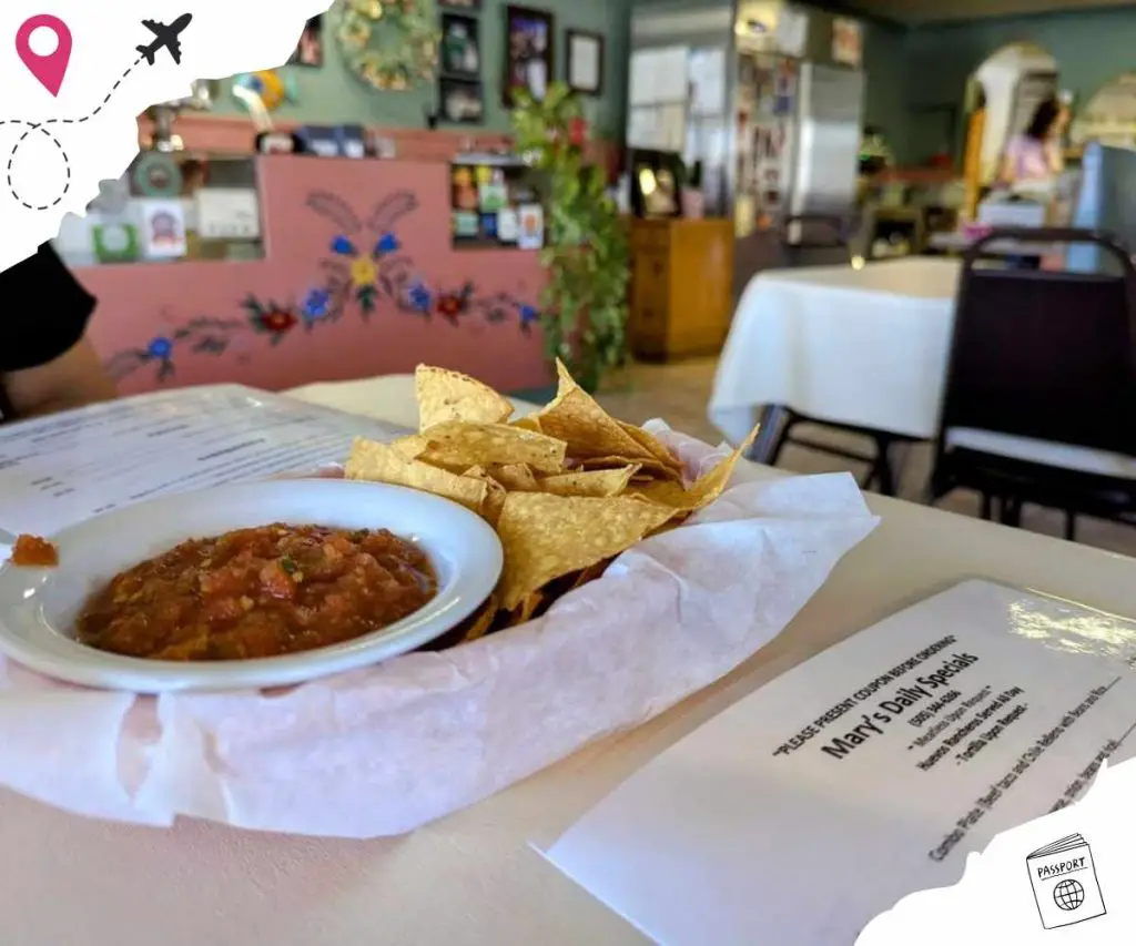 chips and salsa at Mary and ntitos in Albuquerque New mexico