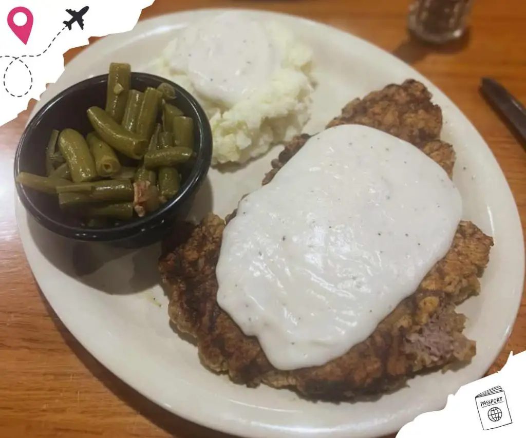chicken fried steak at old south restaurant in Russellville arkansas
