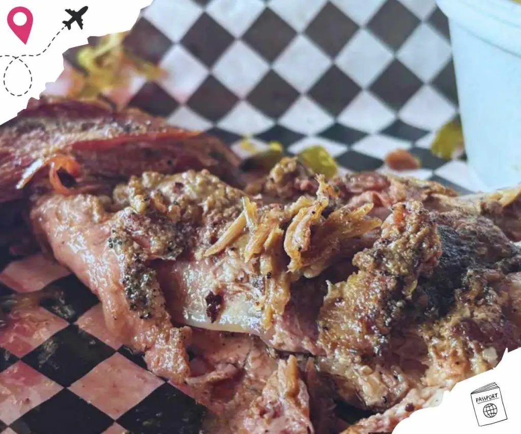 delicious juicy brisket at Hillbillyz of Texas in Boerne texas
