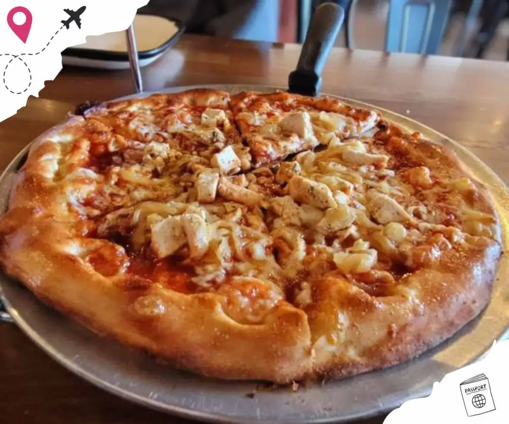barbecue chicken pizza at Maple Street Pizza Company in Wichita ks