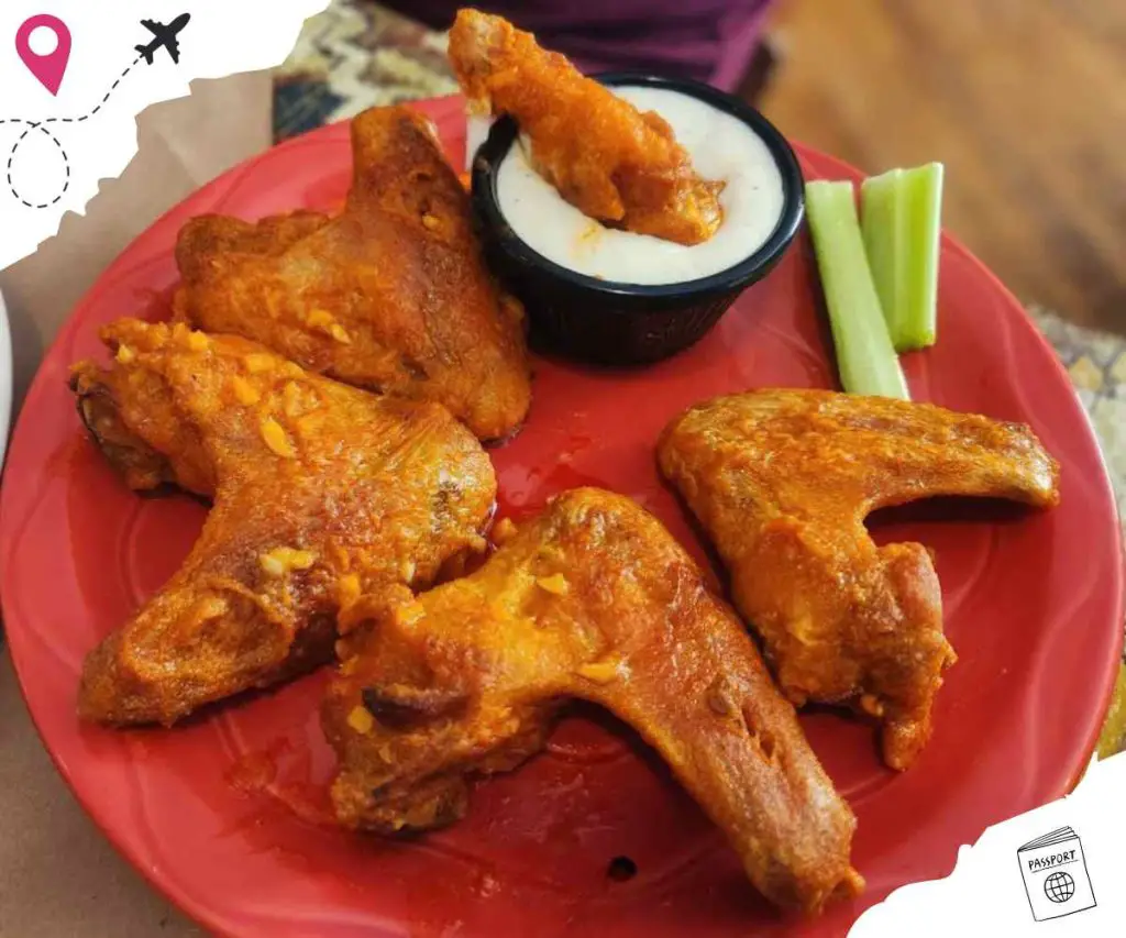 chicken wings at delaney's hole in the wall in North Conway new hampshire