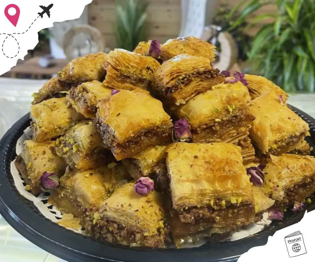 baklava at cafe 33 in Sacramento california