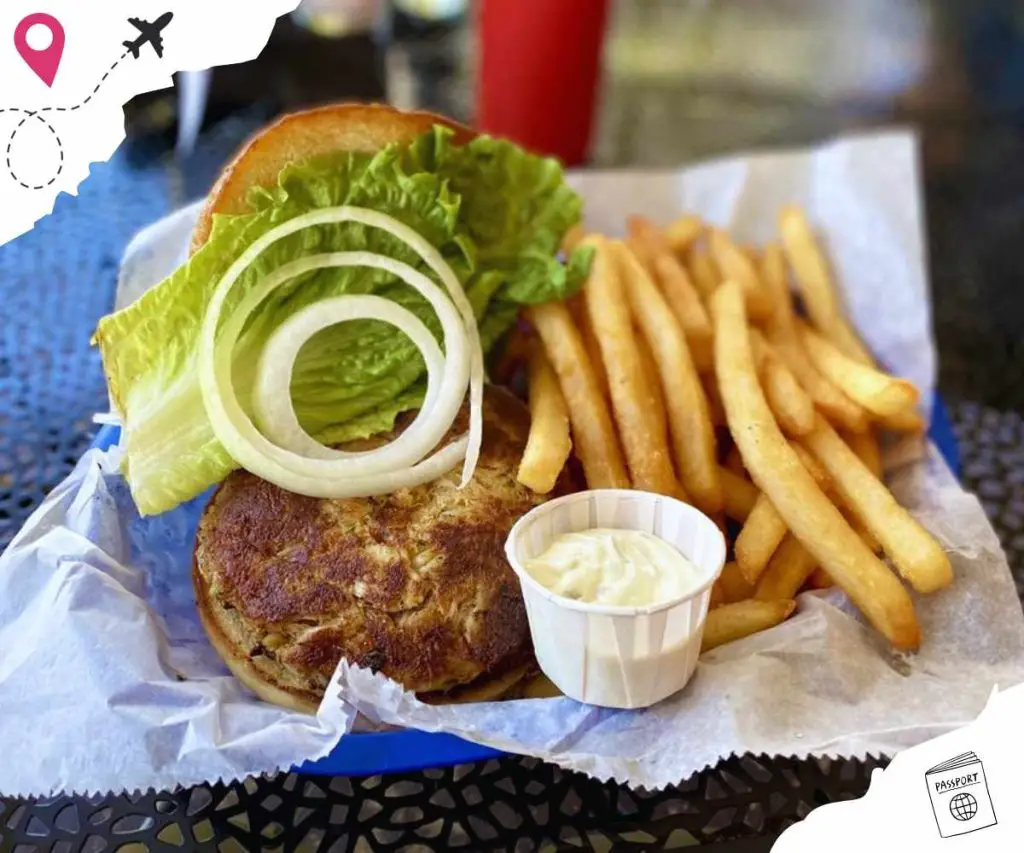 crab sandwich at joanie's blue crab cafe in Ochopee florida