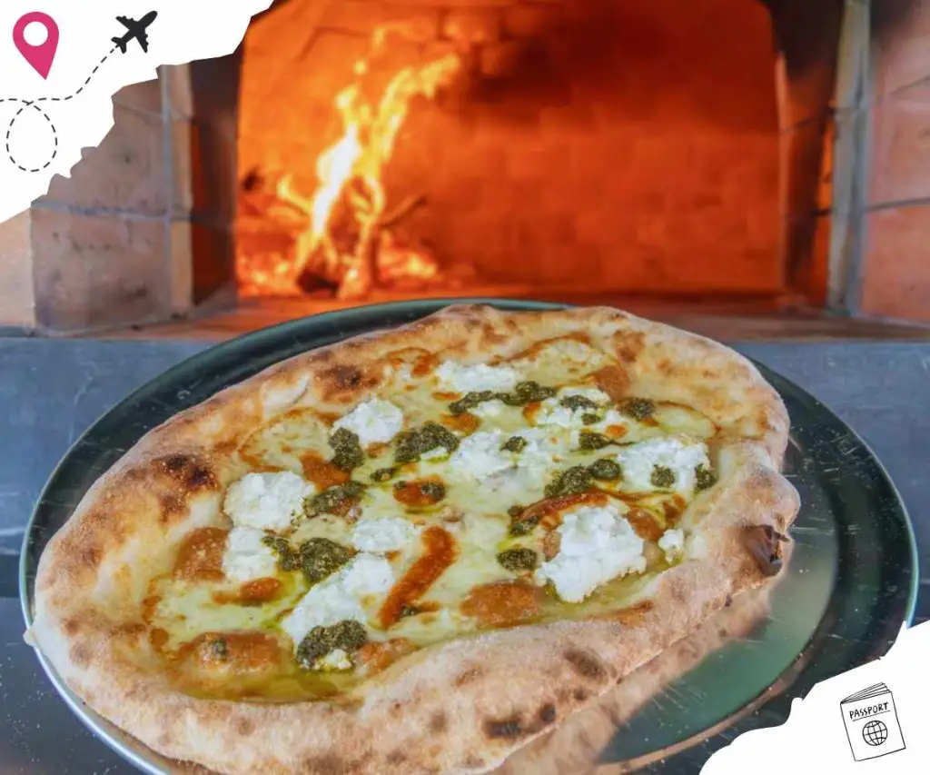 brick oven pizza at Simonetta's brick oven pizza in Jacksonville, Florida