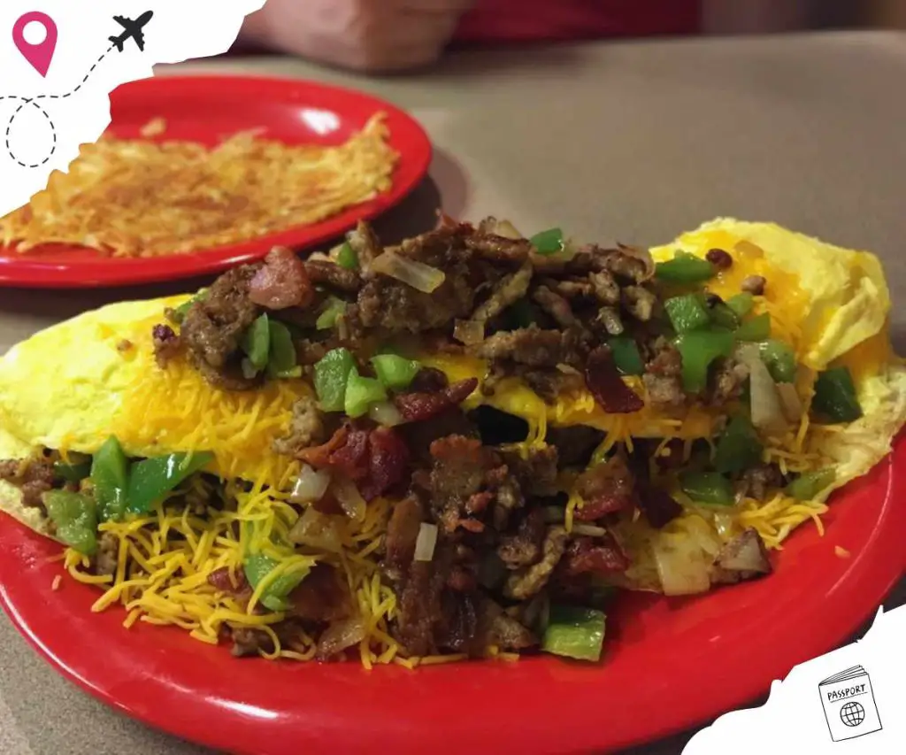 bomblette omelet at good gravy diner in Oklahoma city