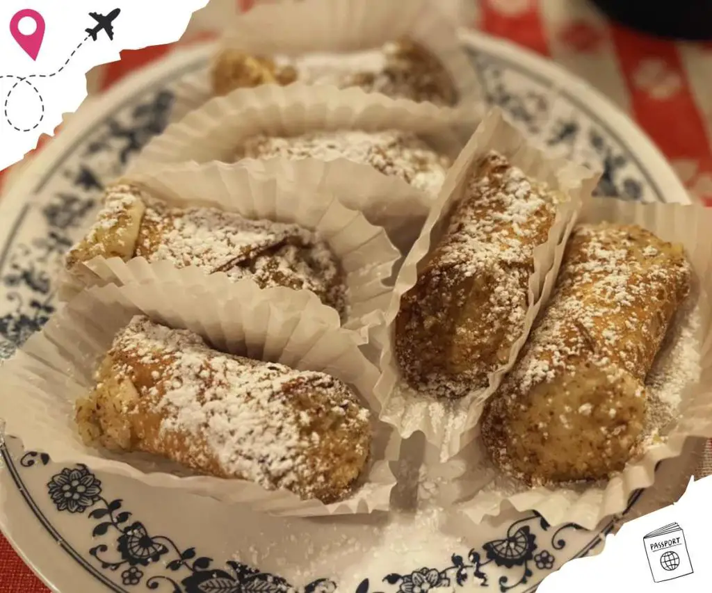 Homemade Cannoli at Genitti's Hole in the wall in Northville Michigan