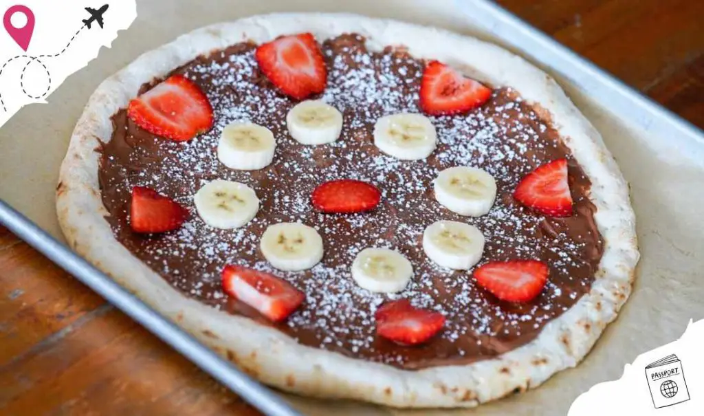 dessert pizza at desano's pizzeria napoletana in Austin texas