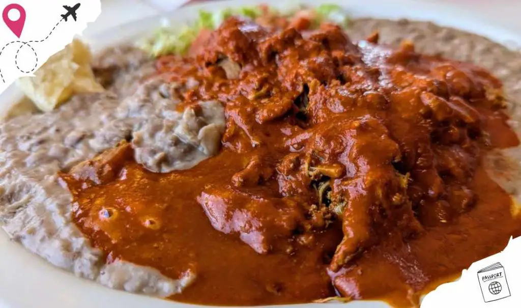 Carne Adovada enchiladas at Mary & Tito's Cafe in Albuquerque NM