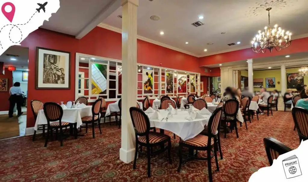inside dooky chase's in New orleans