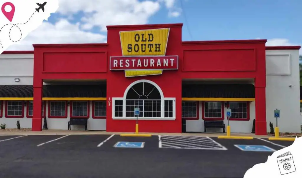 outside of old south restaurant in Russellville arkansas