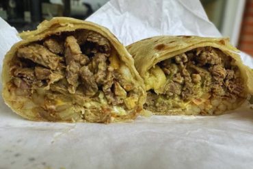 burrito at California burrito in San Diego california