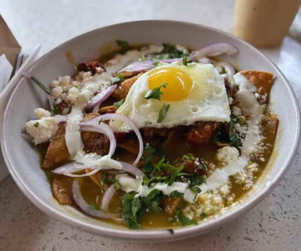 breakfast dish at casaEma in Houston Texas