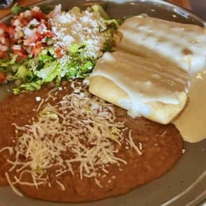 beef chimichanga at mextizo in cedar rapids IA