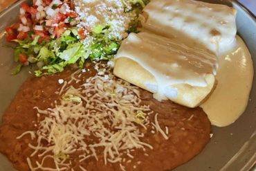 beef chimichanga at mextizo in cedar rapids IA