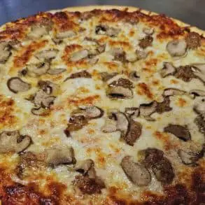 pizza at Ang an Eddies in fond DU lac wi