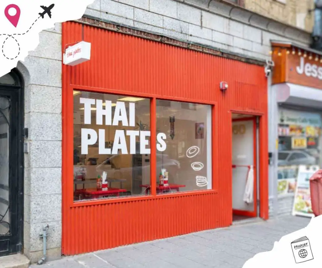 outside of Thai plates in Jersey City New jersey