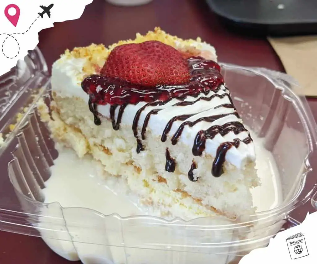 tres leches cake at la mexicana in Alexandria virginia