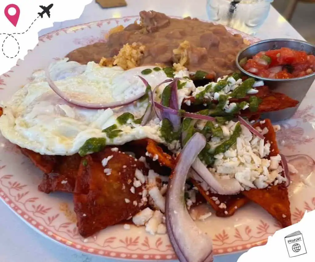 Chilaquiles at dear dad's in Greensboro North carolina