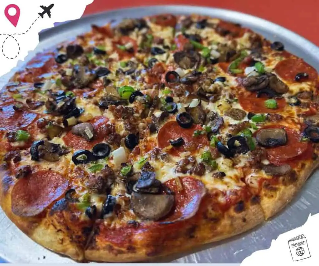 supreme pizza at Caprigios Pizza in Clarksville tennessee