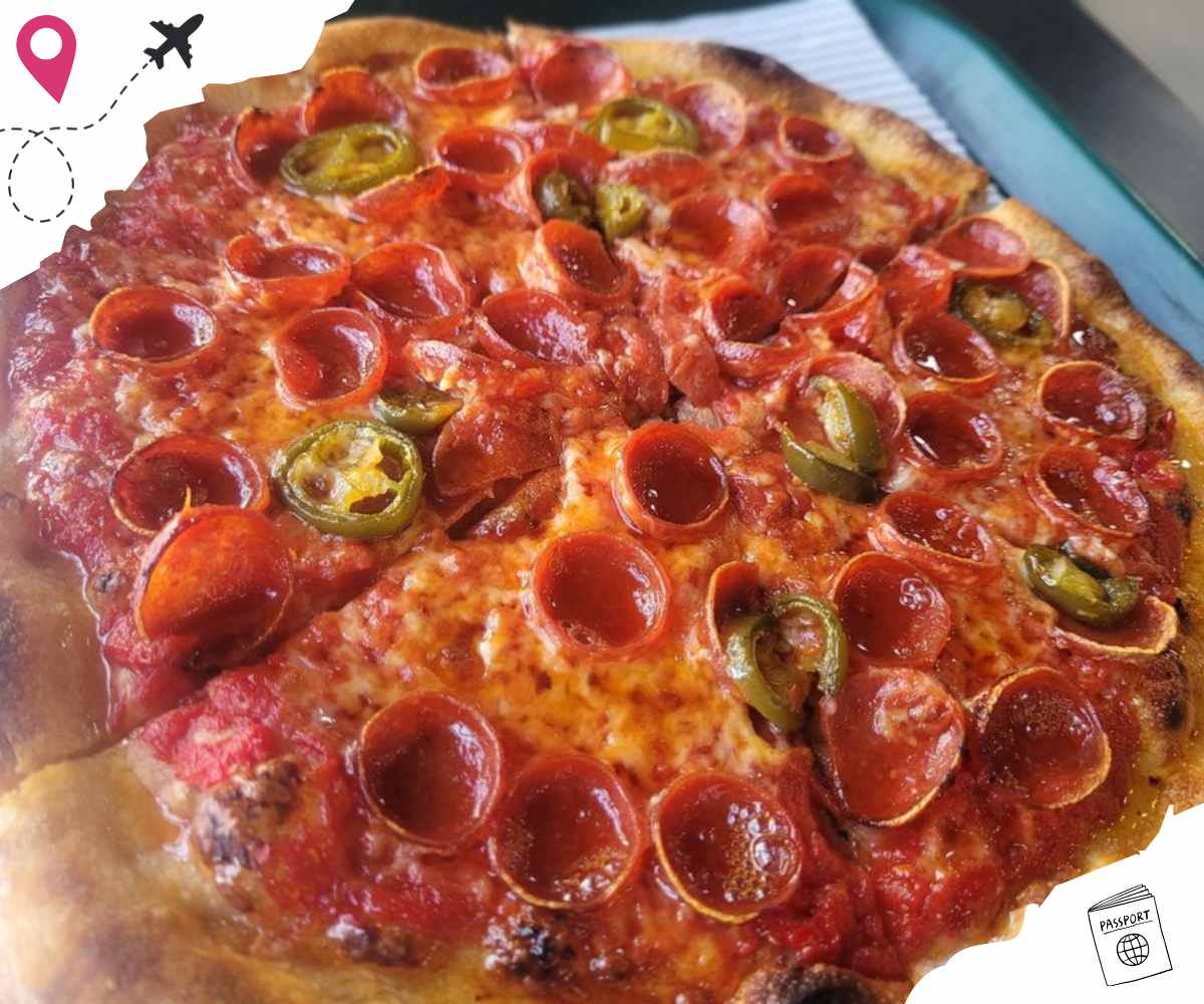 Hornet Pizza at tortoise pizza in Tulsa oklahoma