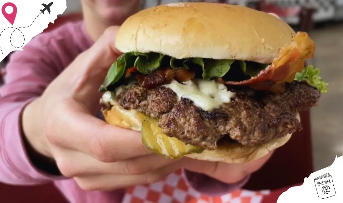 bacon burger at david's burgers in little rock arkansas