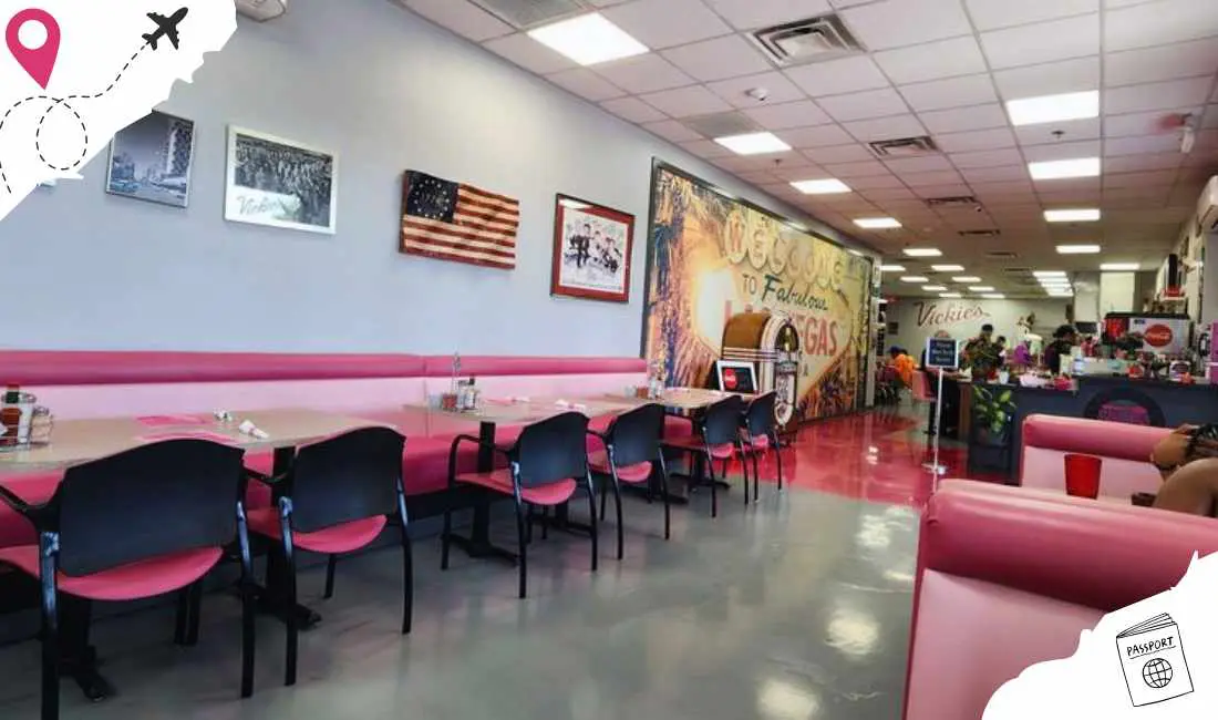 inside vickie's diner in Las Vegas nevada