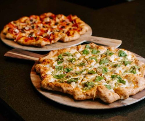 pizza at the owl bar in Frisco texas