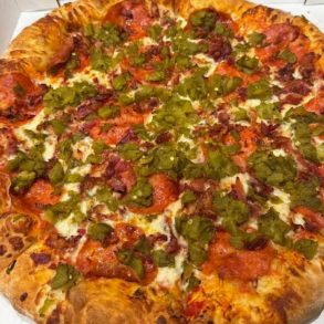 pizza at mattenga's in San Antonio texas