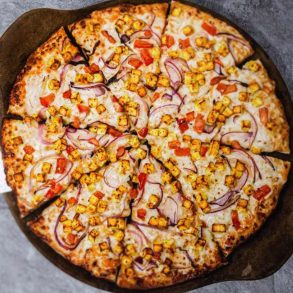 Malai Paneer Pizza at curry pizza house in sunnyvale california