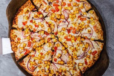 Malai Paneer Pizza at curry pizza house in sunnyvale california
