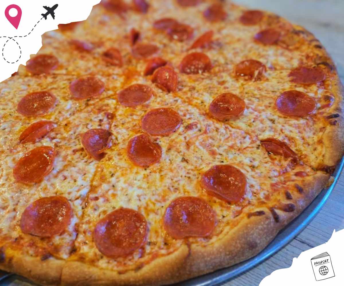 pepperoni pizza at buono's pizza in Gilbert arizona