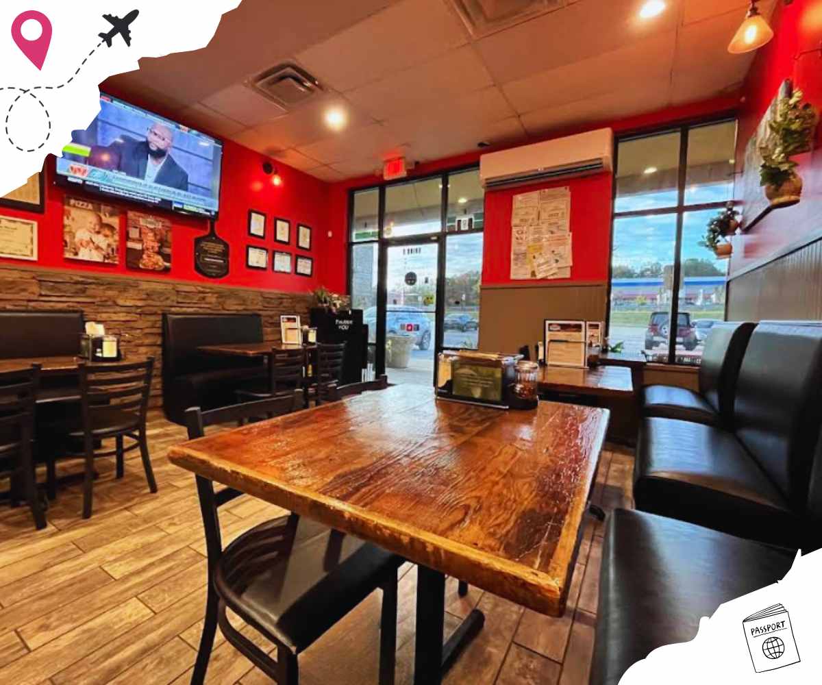 interior of cerrone's wood fired pizzeria in Columbus GA