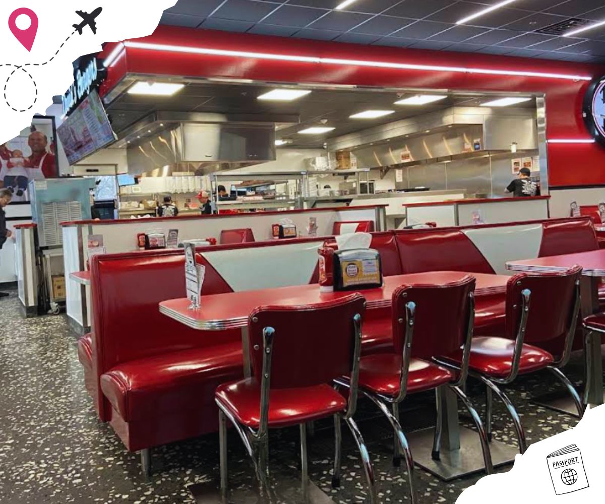 interior of david's burgers in little rock arkansas