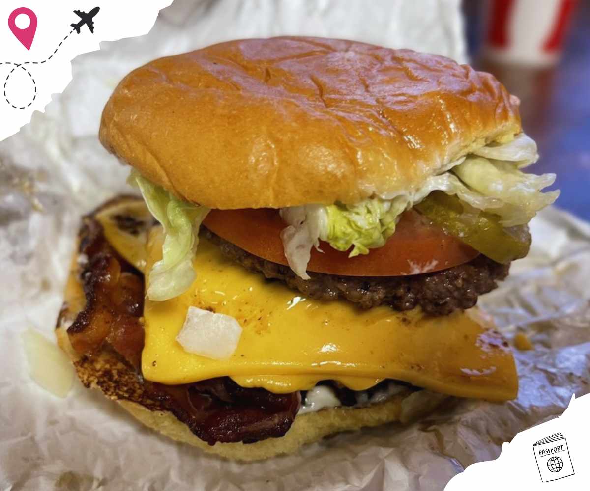double cheeseburger at patty shack in slc