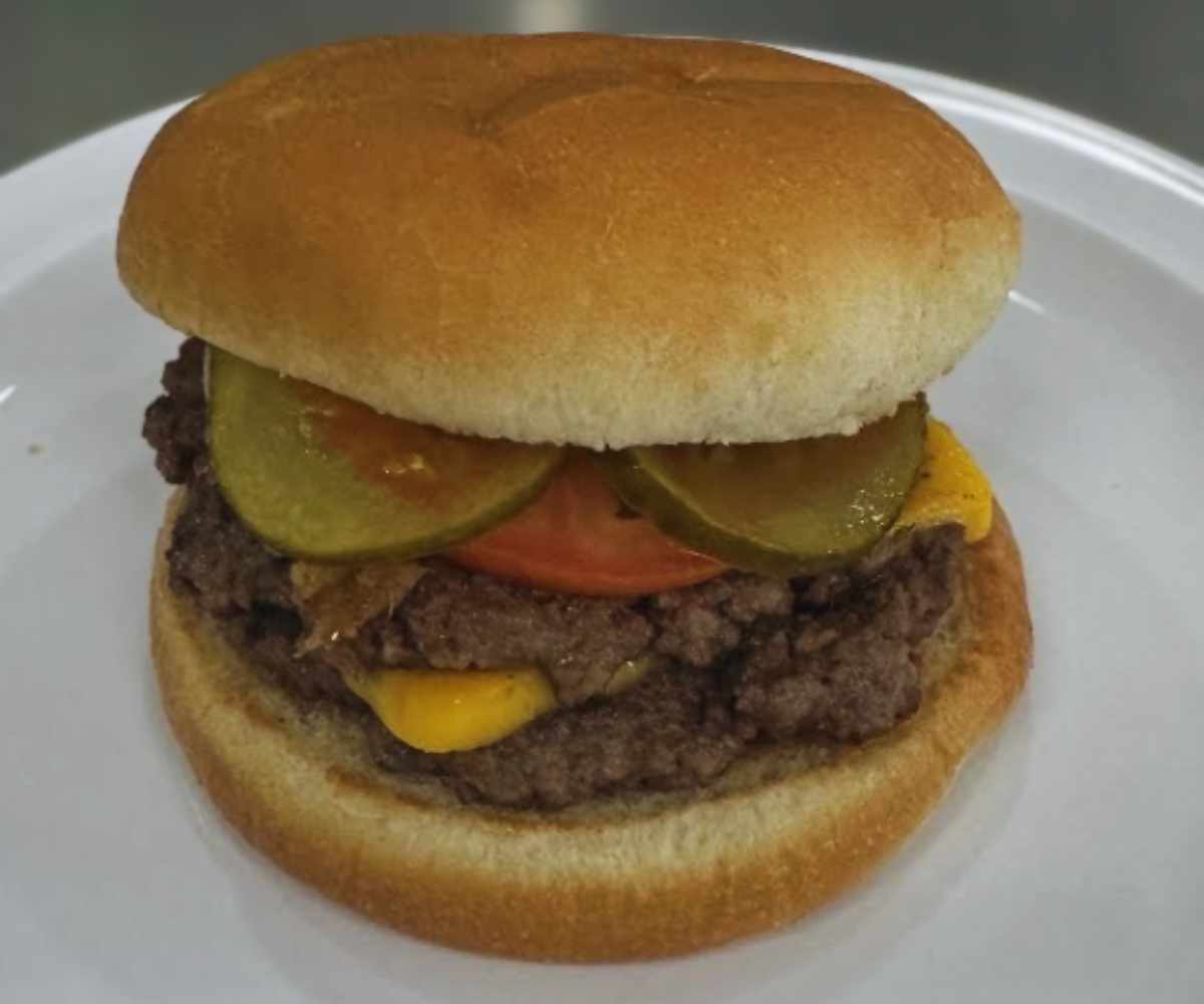 hamburger at charlie's hamburgers in Folsom pa