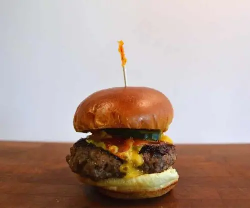 huge slider at sly's sliders & fries in Savannah georgia