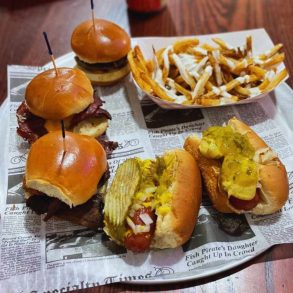 sliders at sly's sliders and fries in savannah GA