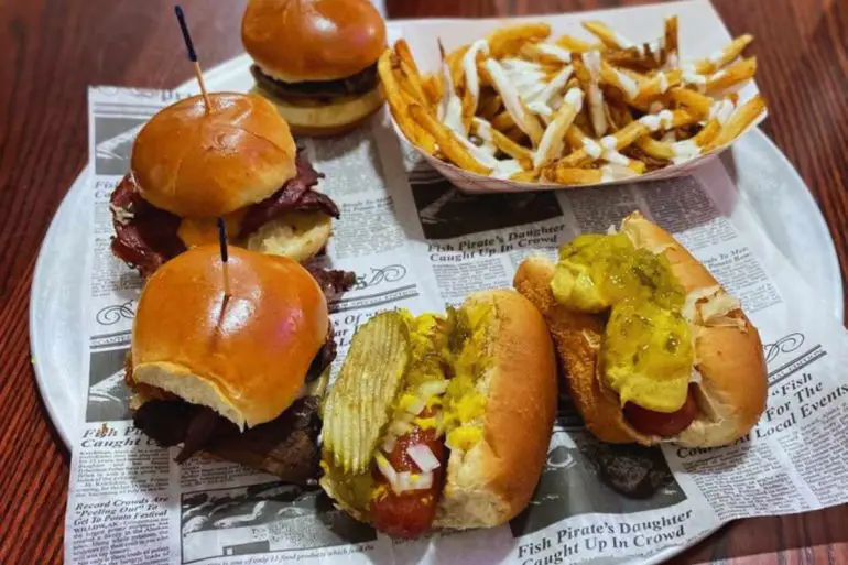 sliders at sly's sliders and fries in savannah GA