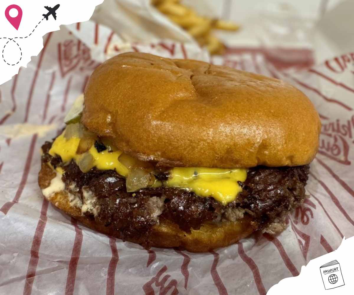 double cheeseburger at skinny Louie in Miami fl