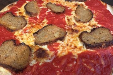 sausage pizza at Italian family pizza in Philadelphia pa