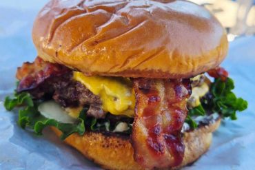 burger at spelunker's burgers and frozen custard in front royal, VA