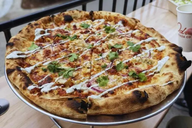 dude ranch pizza at odie's pizza in oceanside california