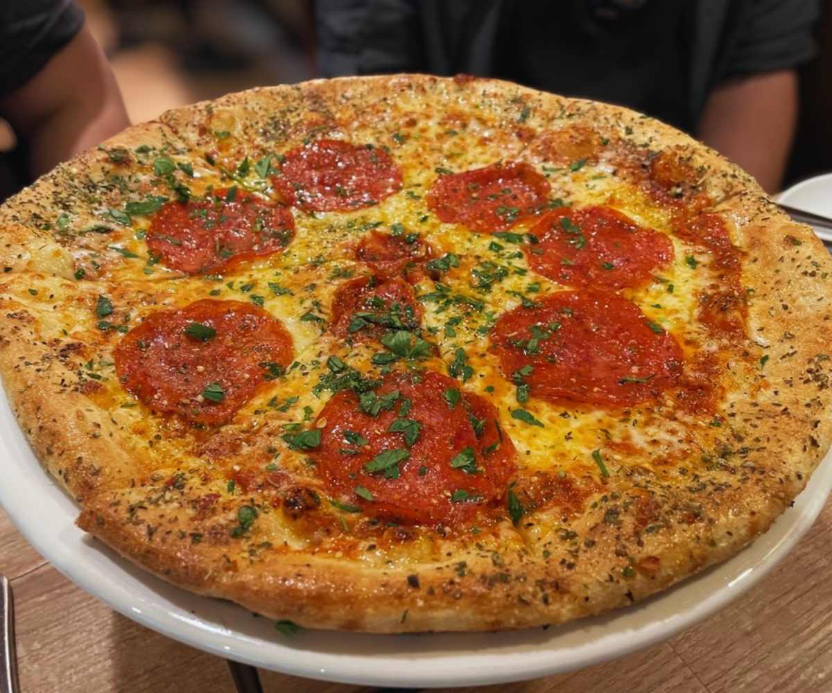 pizza at fiume's pizzeria in San Antonio texas